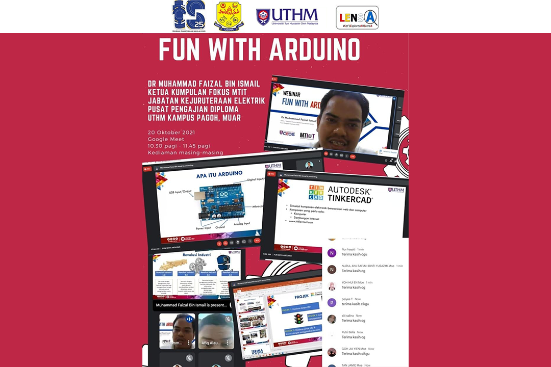 Fun with Arduino Pupuk Minat Pelajar Sekolah Dalam Sains dan Teknologi