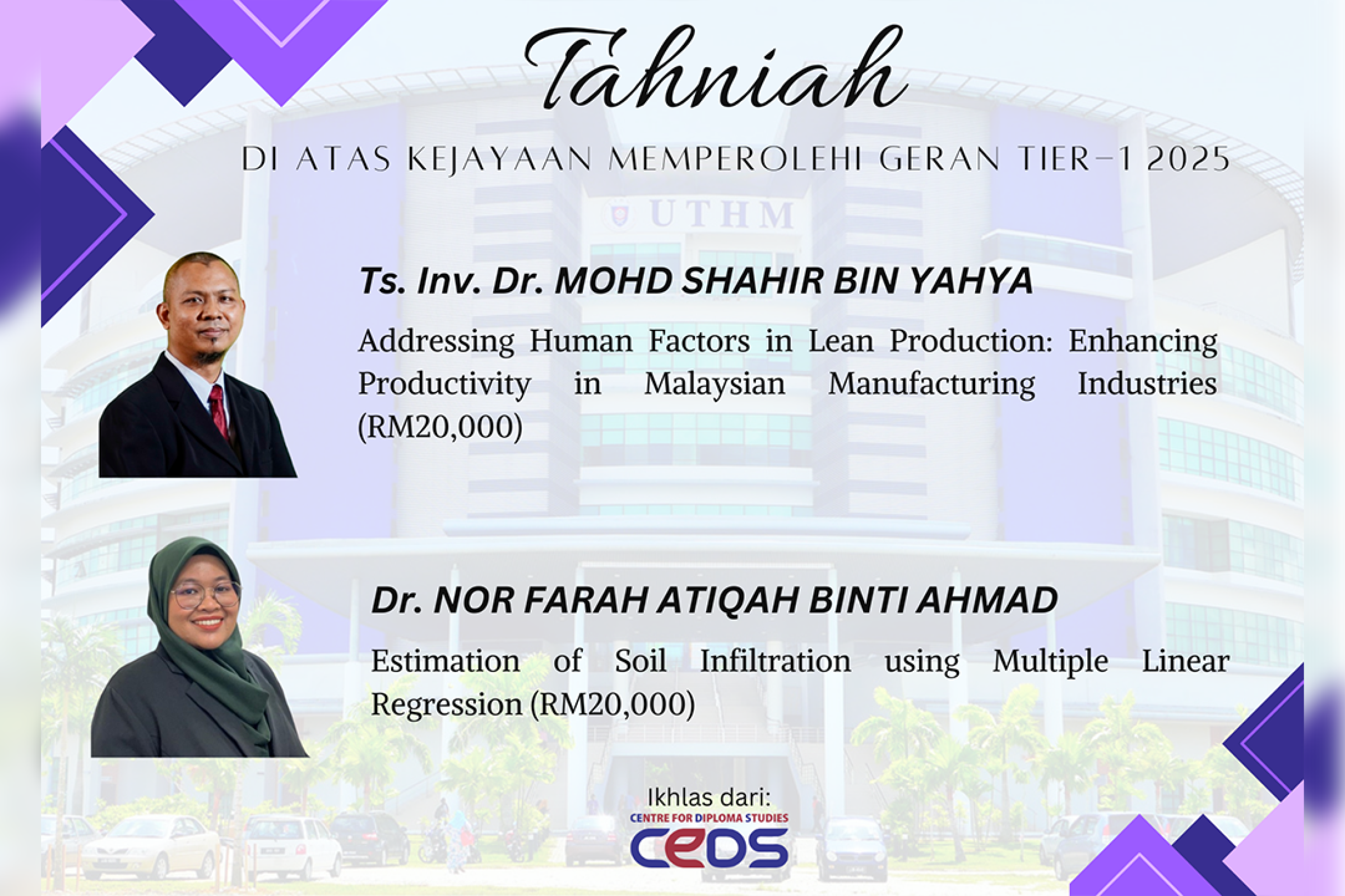 Dana Tier 1: Menyemai Ilmu, Menuai Impak